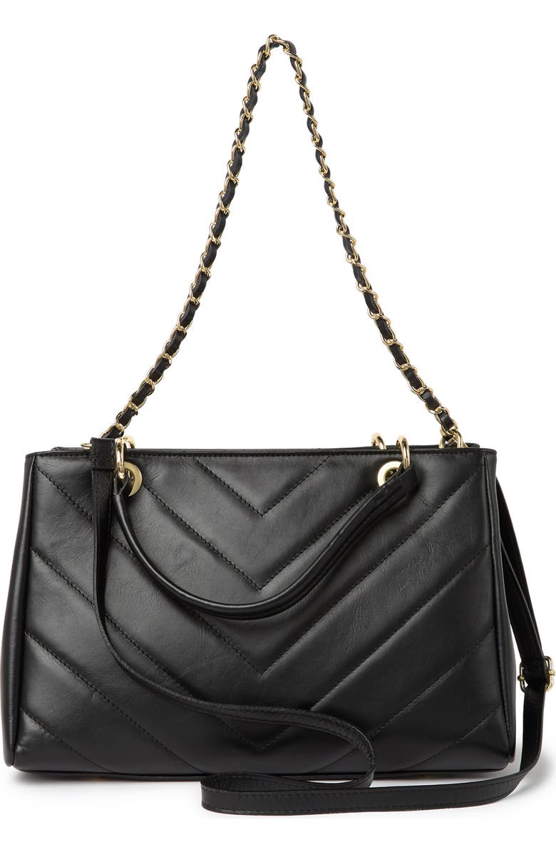 MAISON HERITAGE Evi Sac Main Quilted Leather Shoulder Bag, Alternate, color,