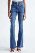 Veronica Beard Beverly High Waist Skinny Flare Jeans