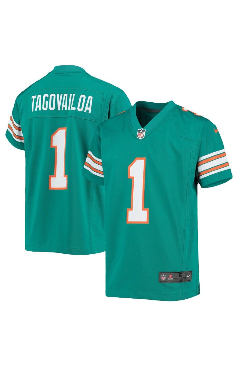 Nike Youth Nike Tua Tagovailoa Aqua Miami Dolphins Game Jersey, Alternate, color, Aqua