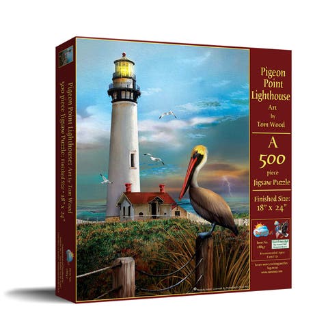 Pigeon Point Lighthouse 500 piece Jigsaw Puzzle for Adults