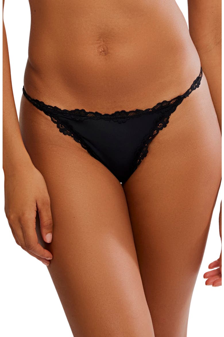 Intimately FP Charlie Micro Thong, Main, color, BLACK