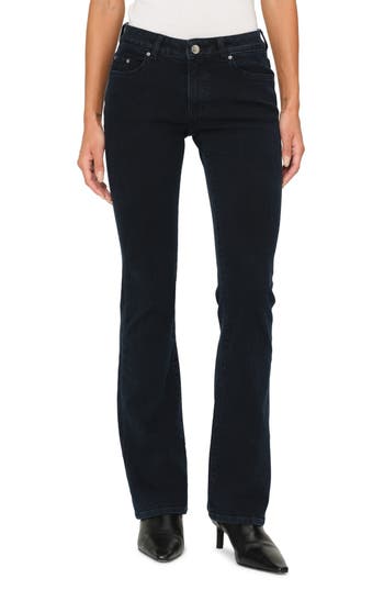 Dl1961 Cindy Mid Rise Slim Bootcut Jeans In Flatiron In Black