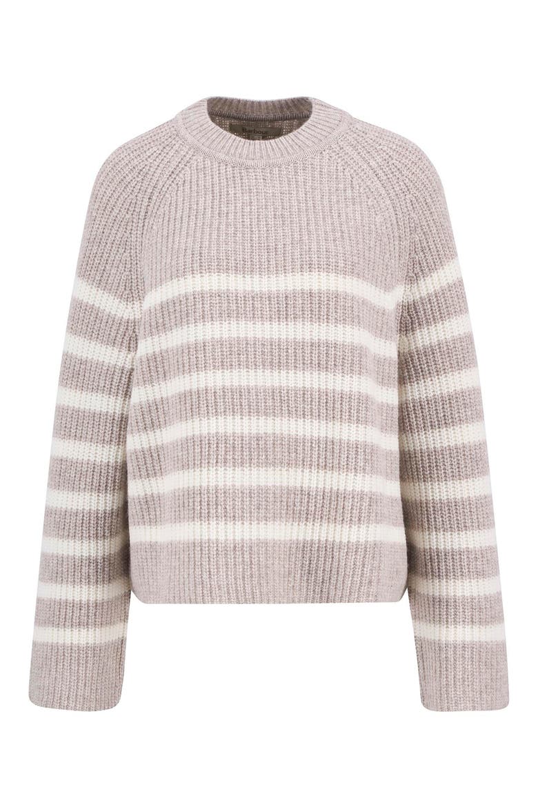 Irene Stripe Wool Blend Crewneck Sweater, Alternate, color, OAT STRIPE