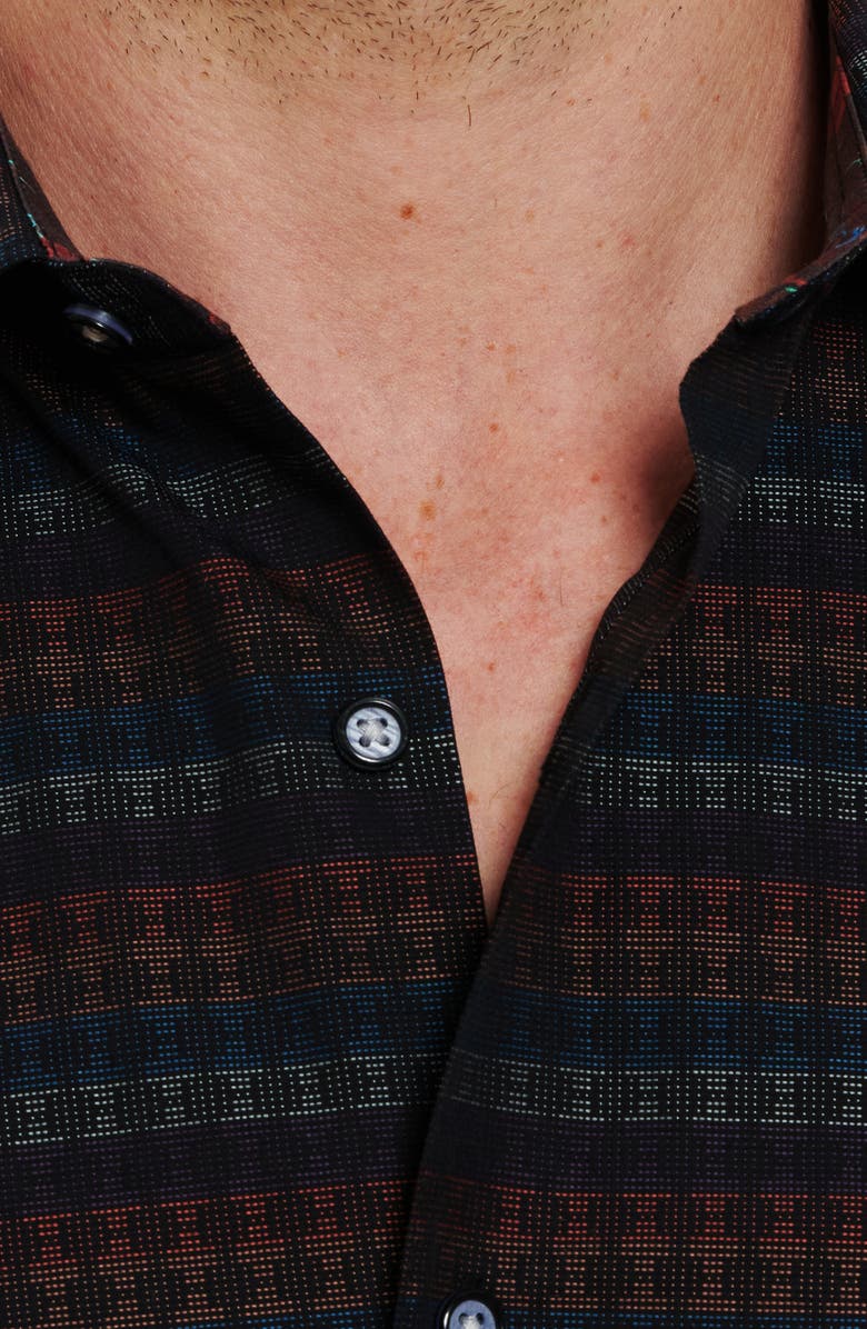 Robert Graham Calisoga Geo Cotton Button-Up Shirt, Alternate, color,