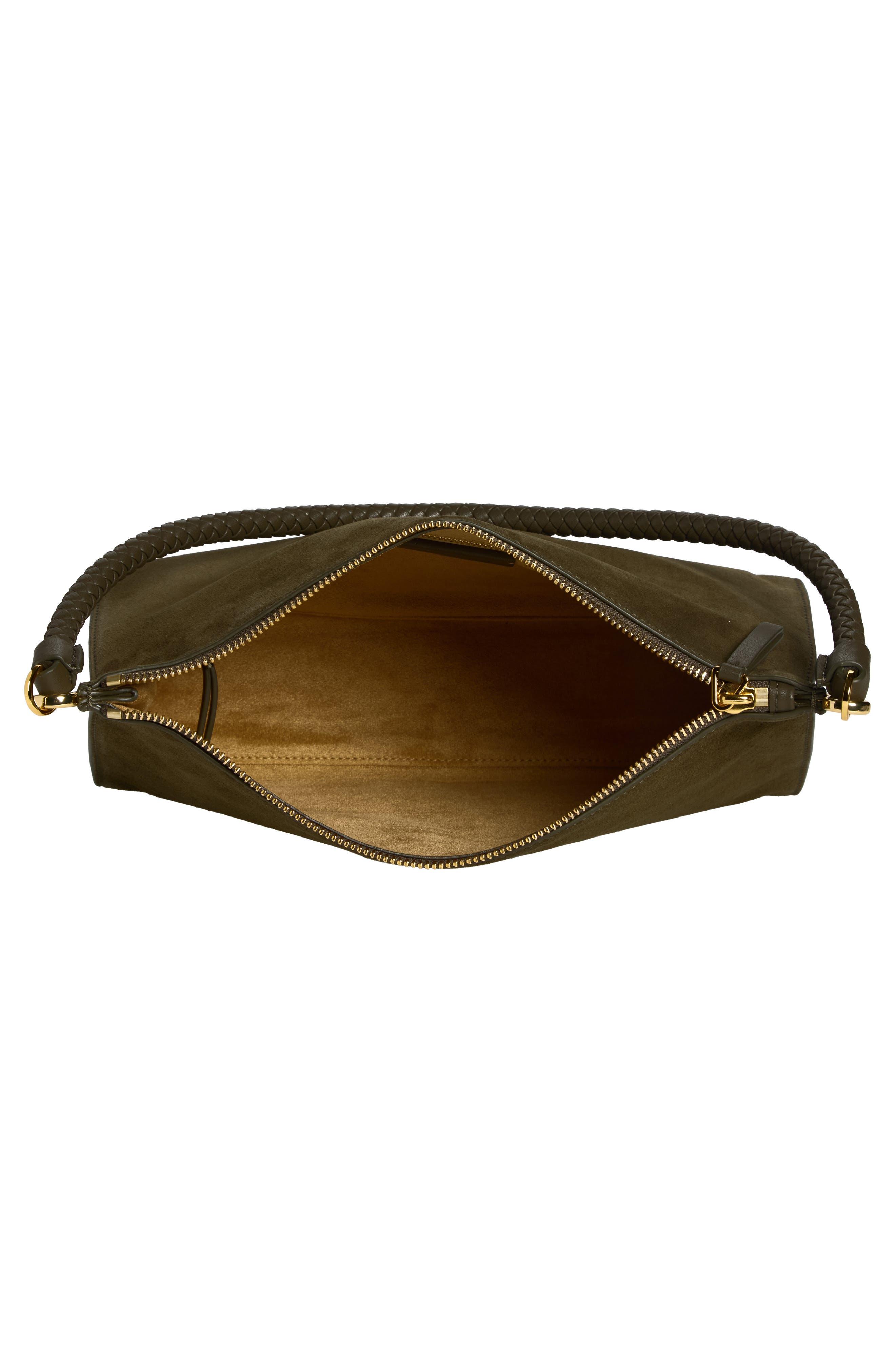 Small Vida Leather Bag, Alternate, color, CYPRESS
