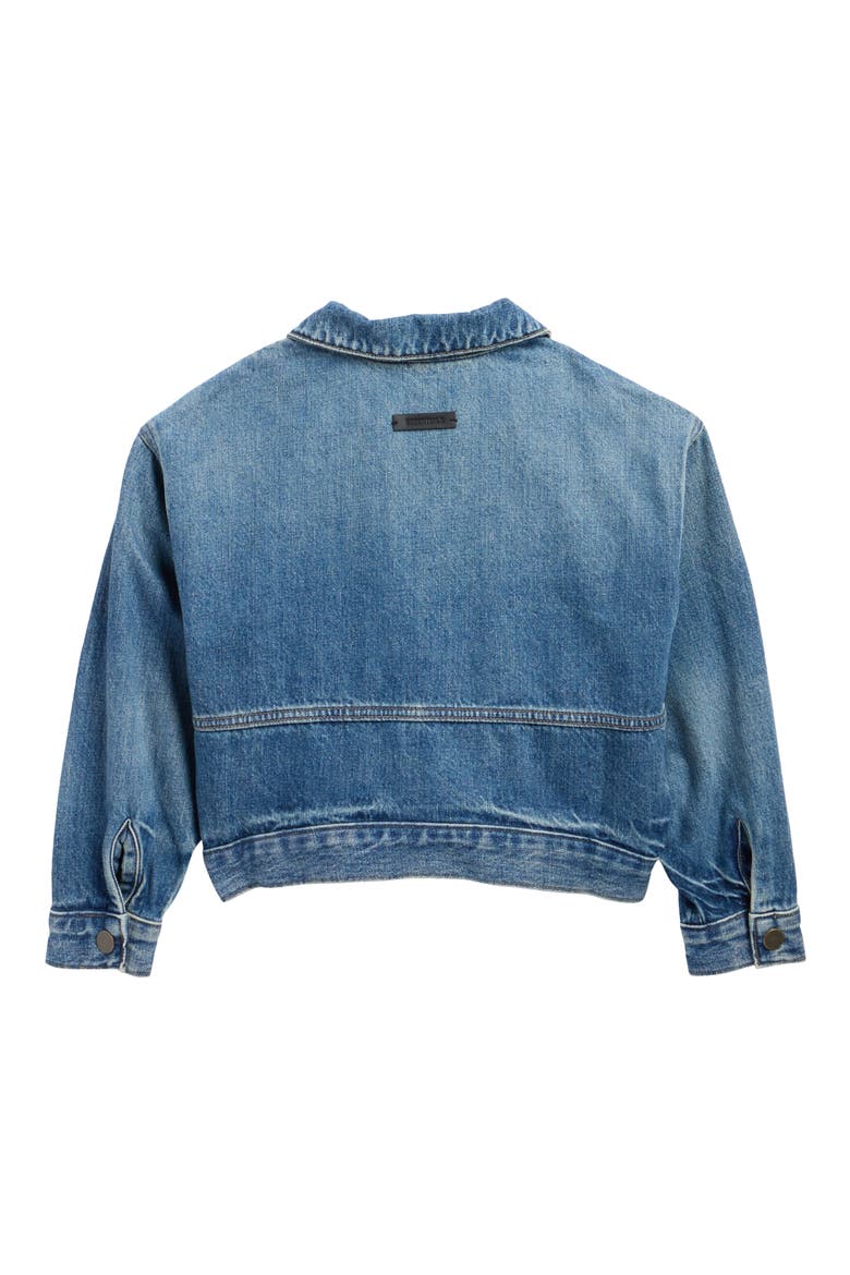 Kids' Denim Trucker Jacket, Alternate, color, CLASSIC BLUE