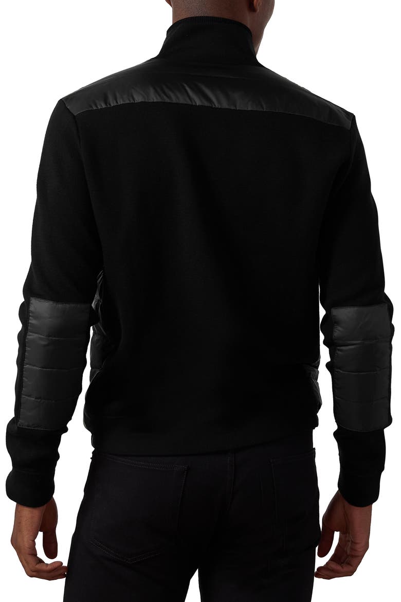 Men's Double Face Wool Hybrid Jacket, Alternate, color, POLO BLACK