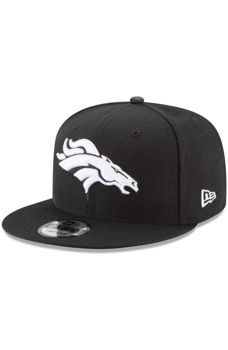 New Era Men's New Era Black Denver Broncos B-Dub 9FIFTY Adjustable Hat, Main, color, 