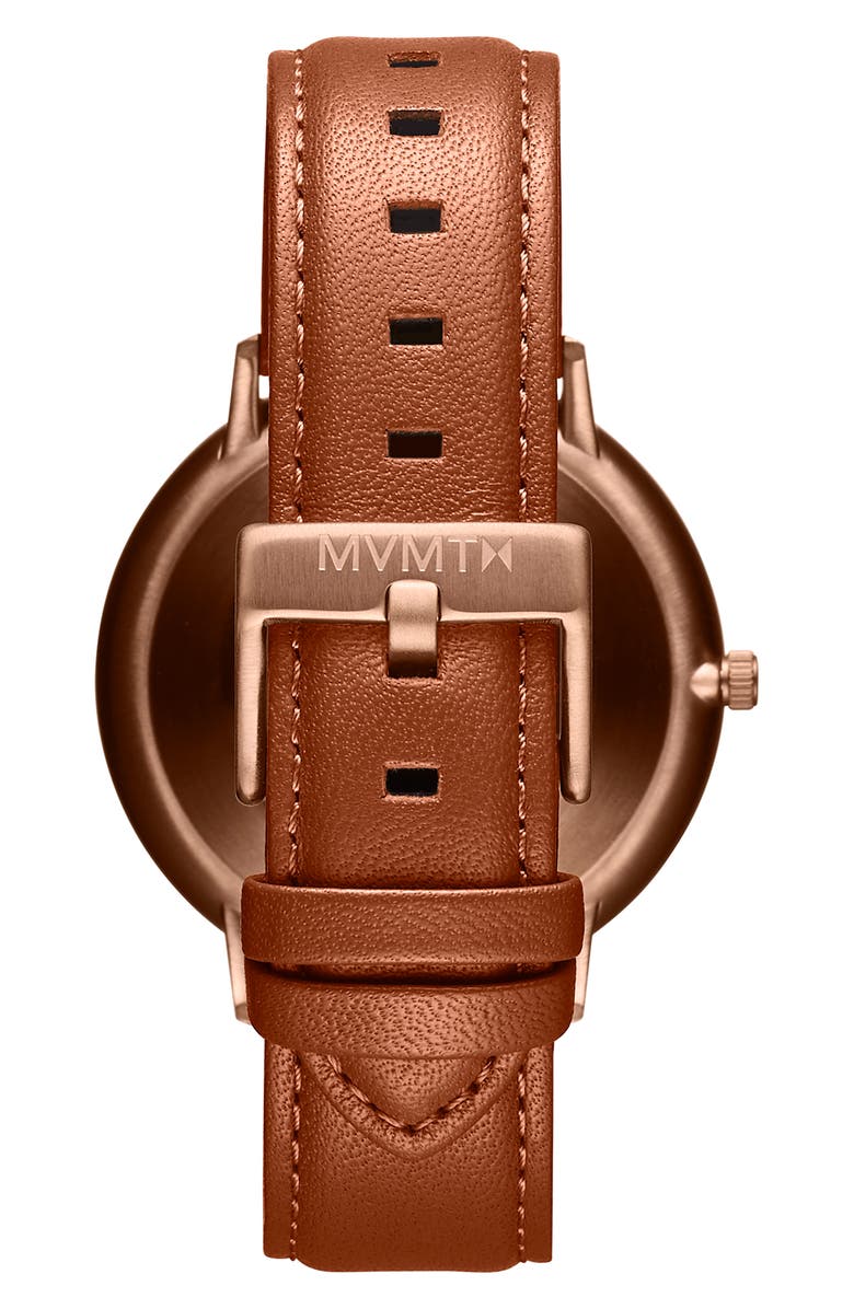 MVMT Legacy Slim Leather Strap Watch, 42mm, Alternate, color, 