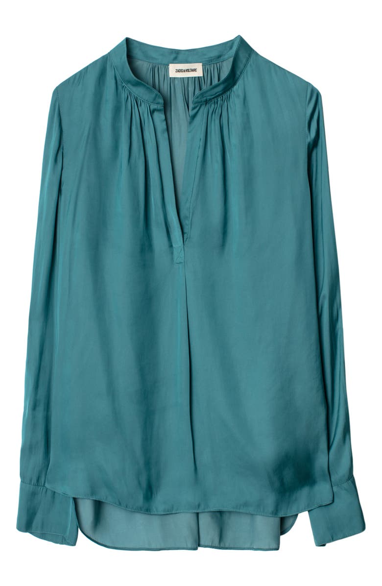 Zadig & Voltaire Tink Satin Blouse, Alternate, color,