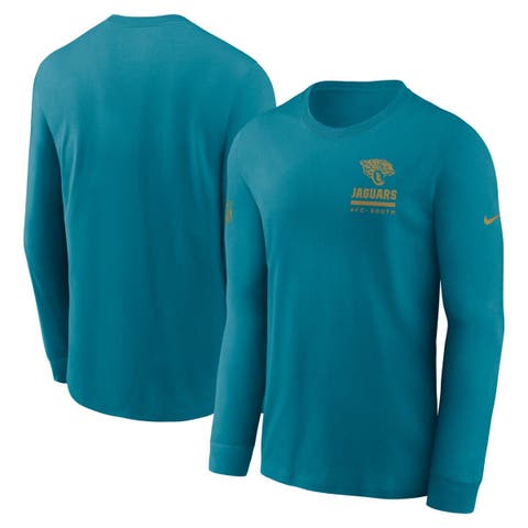 Men's Nike Teal Jacksonville Jaguars Sideline Performance Long Sleeve T-Shirt