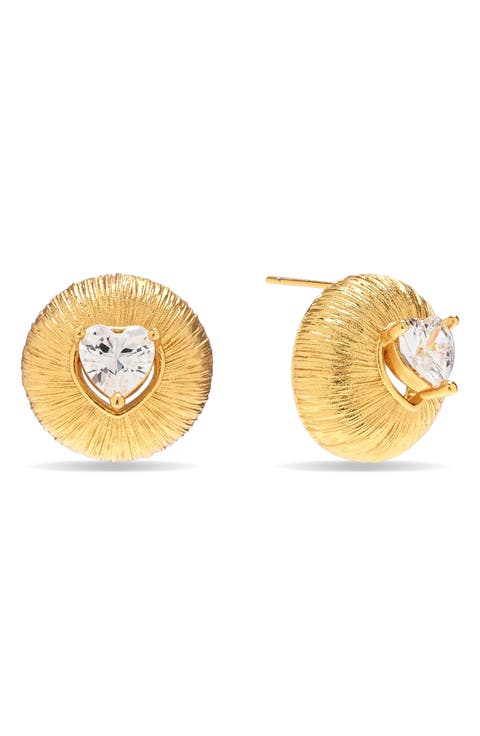 Natalie Heart Stud Earrings