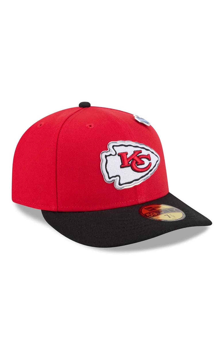 Men's New Era  Red/Black Kansas City Chiefs 2026 NFL Draft Pre-Curved 59FIFTY Fitted Hat, Alternate, color, Red