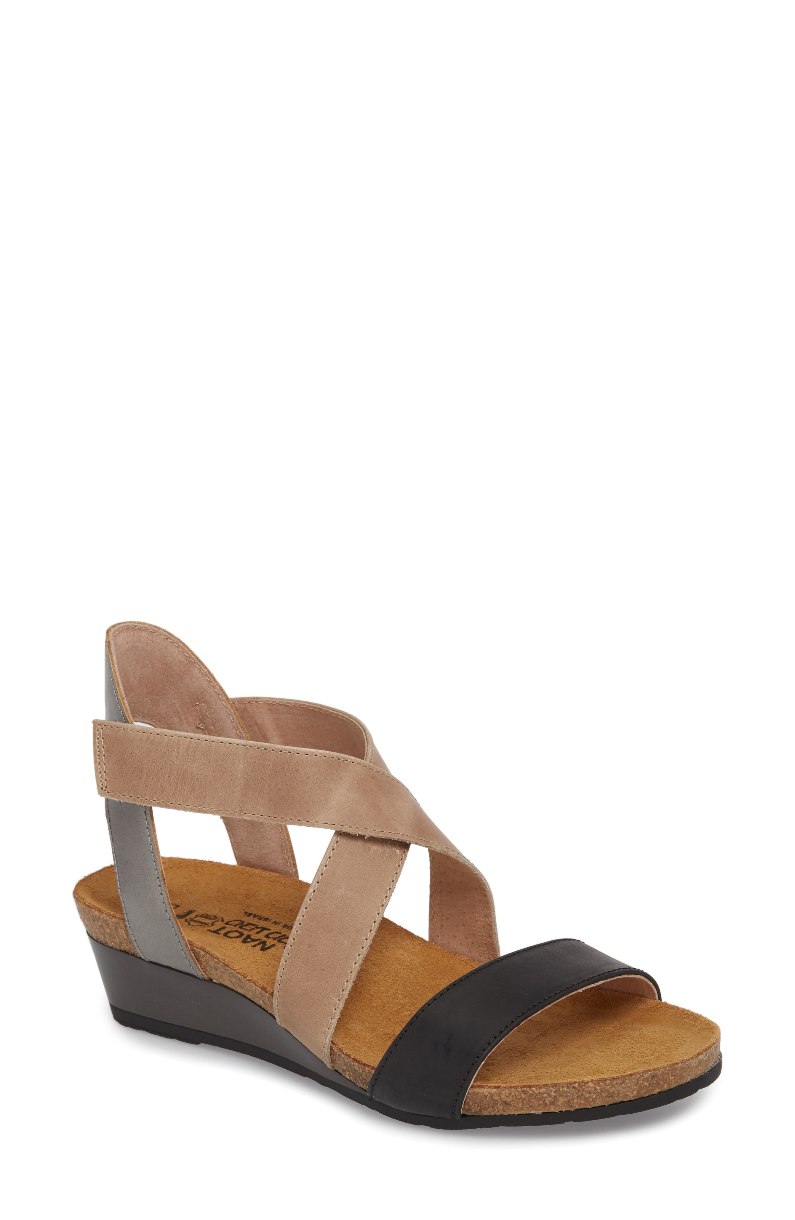 Naot Vixen Wedge Sandal, Main, color, 