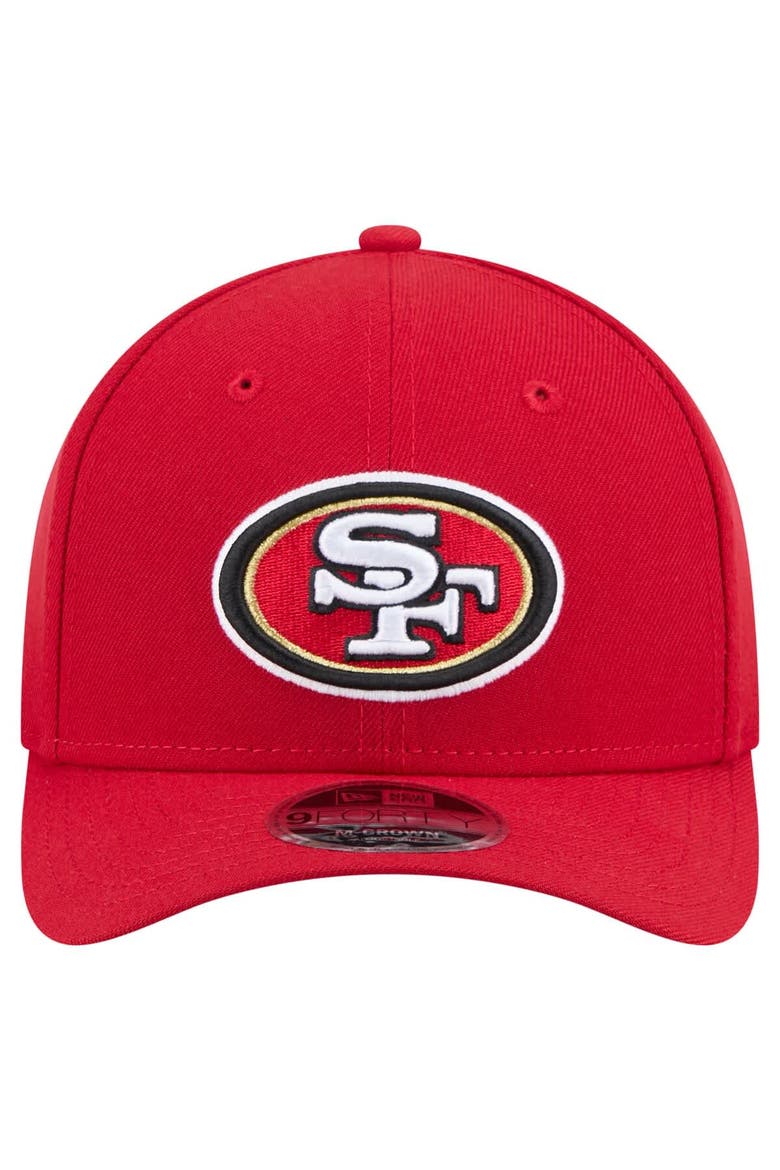 Men's New Era  Scarlet San Francisco 49ers Team Collection 9FORTY M-Crown Adjustable Hat, Alternate, color, Scarlet
