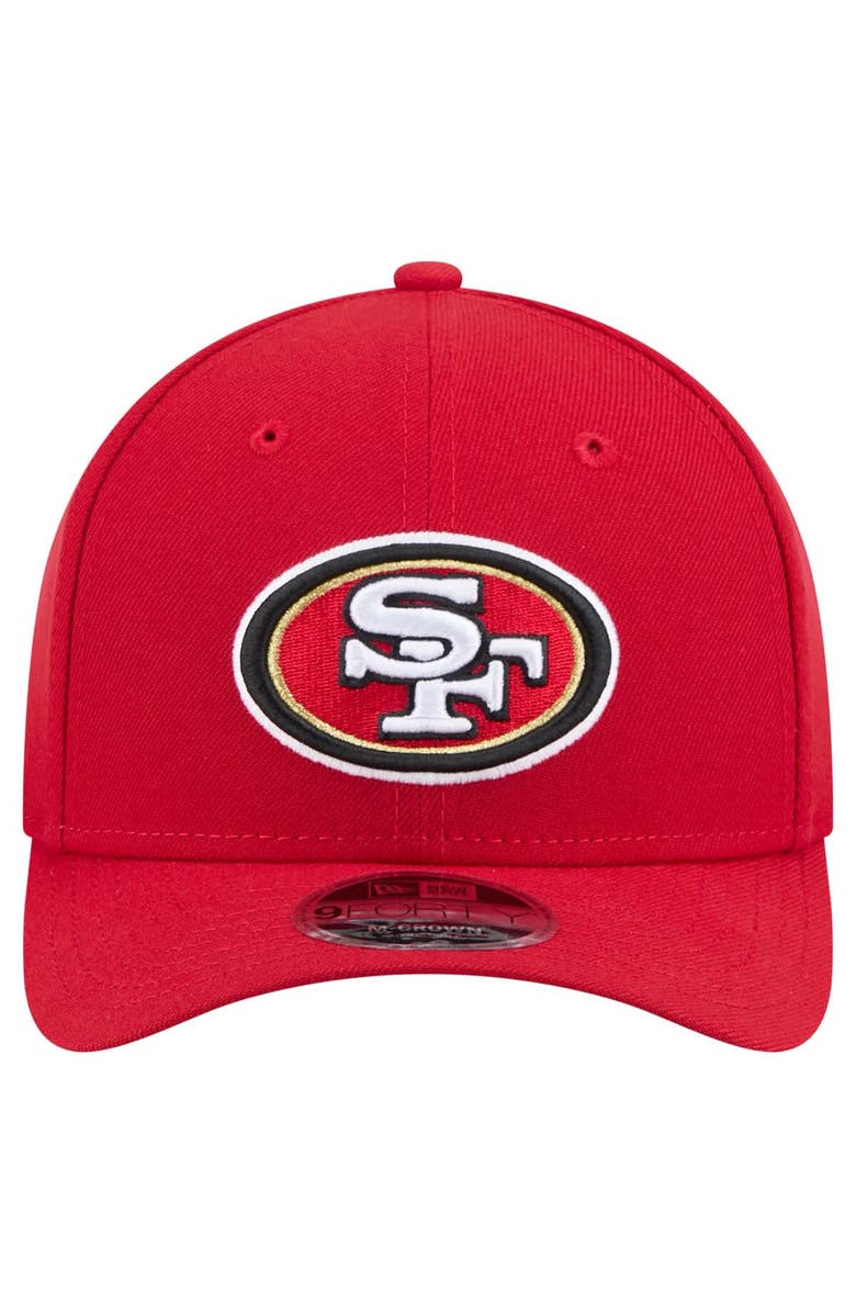 New Era Men's New Era Scarlet San Francisco 49ers Team Collection 9FORTY M-Crown Adjustable Hat, Alternate, color, Scarlet