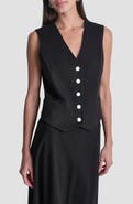 DKNY Arid Cotton Blend Pique Vest
