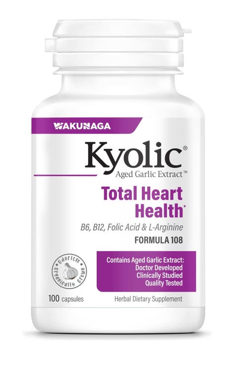 Aged Garlic Extract Formula 108, Total Heart Health, 100 Capsules