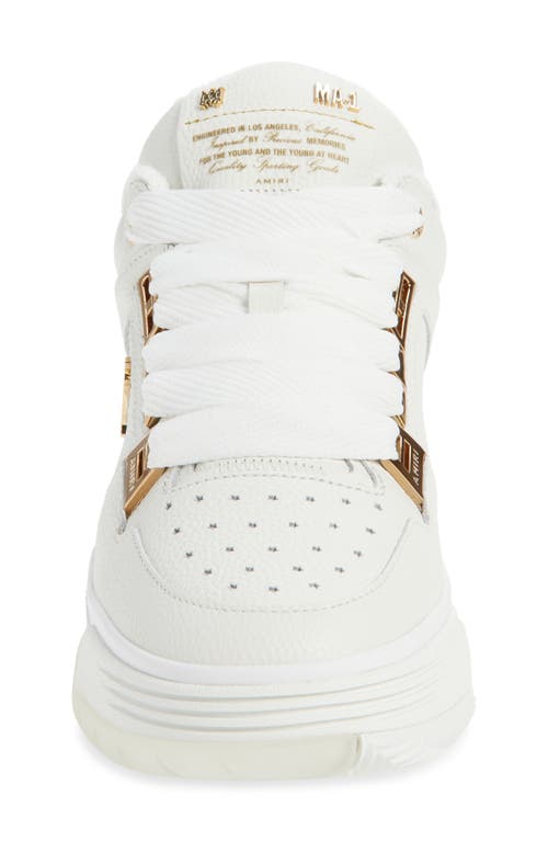 Amiri White Metallic Ma-1 Sneakers