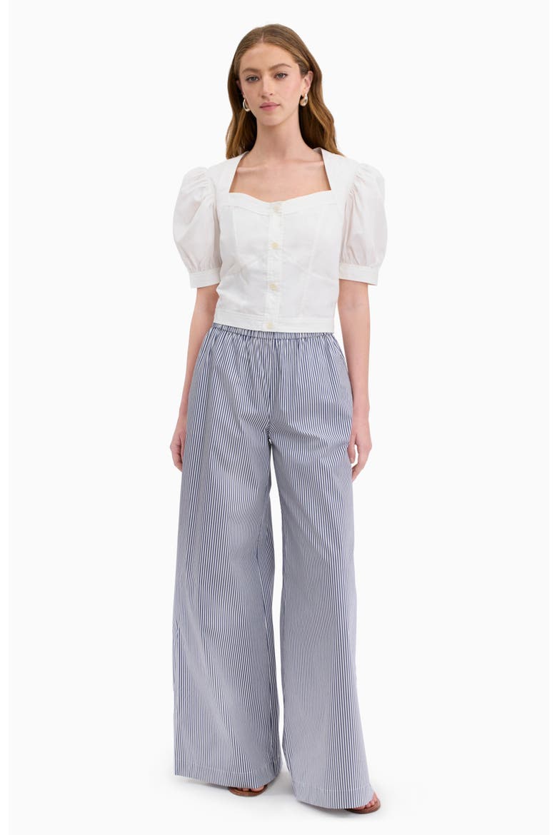 Brielle Poplin Shirt, Main, color, Ivory