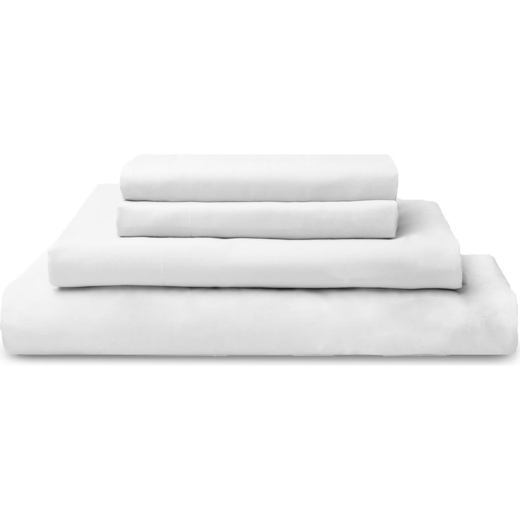 Sijo 400 Thread Count Organic Cotton Percale Sheet Set in Snow  product