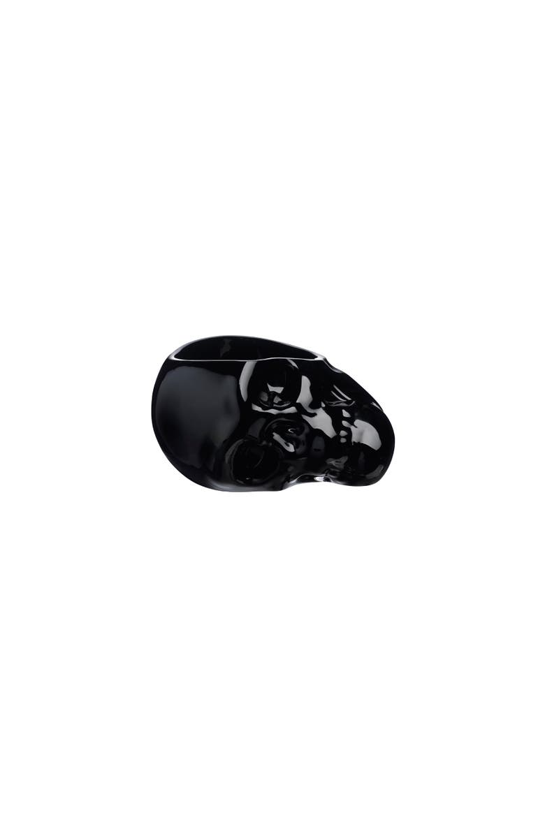 Memento Mori Skull Bowl, Small, Main, color, Black