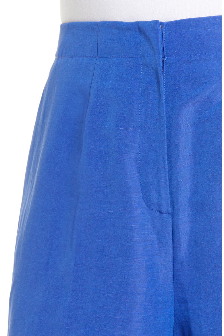 Ryerson Silk & Linen Bermuda Shorts, Alternate, color, LAPIS BLUE