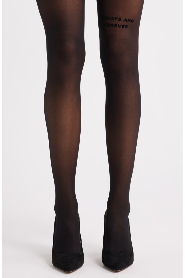 Always & Forever Tights, Alternate, color, BLACK