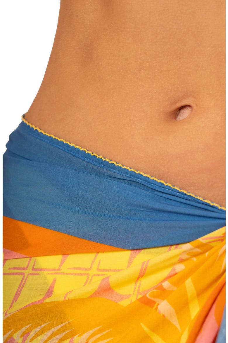 Sun Flicker Cover-Up Pareo, Alternate, color, OPEN YELLOW