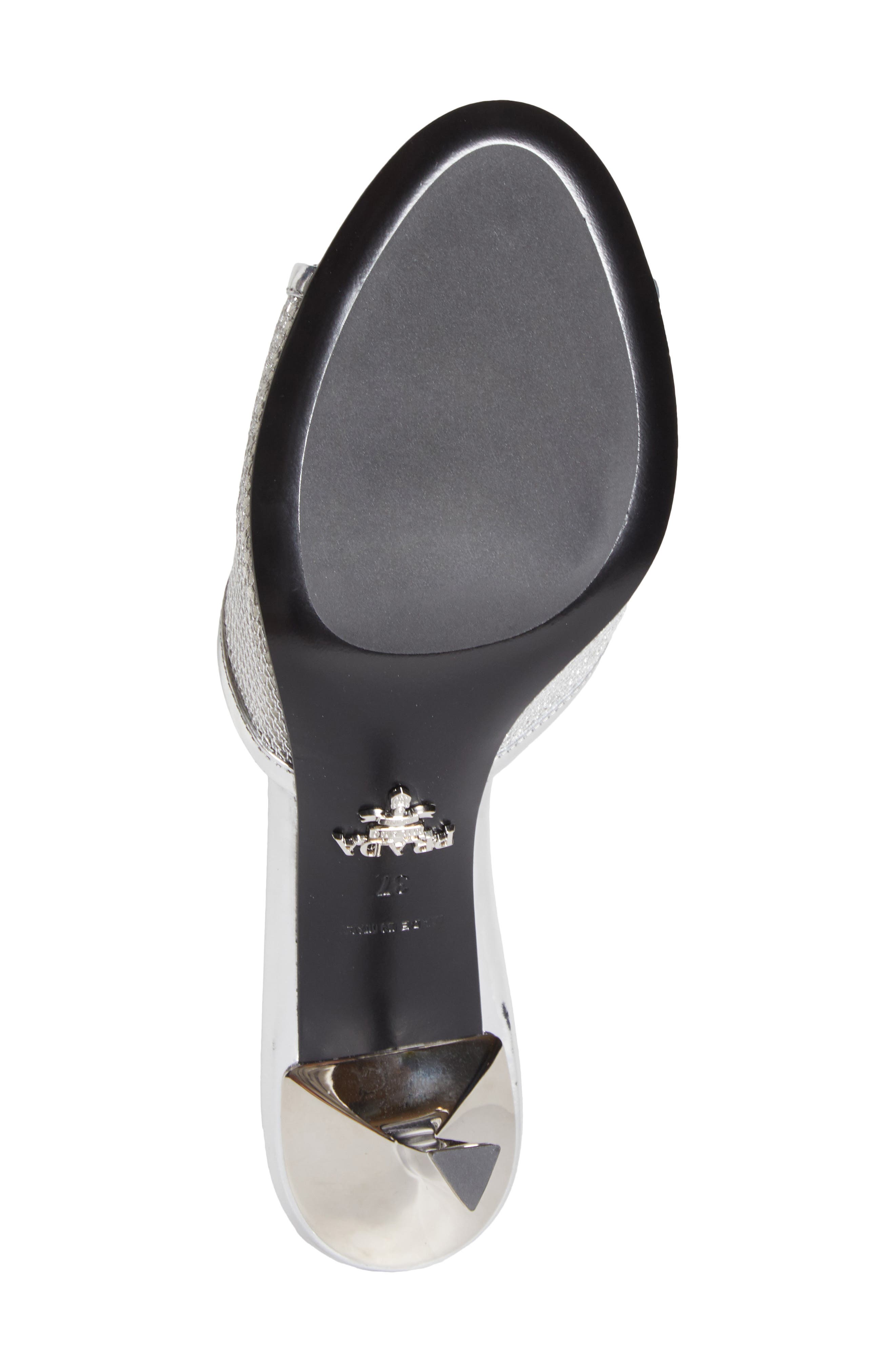 Mesh Slide Sandal, Alternate, color, ARGENTO