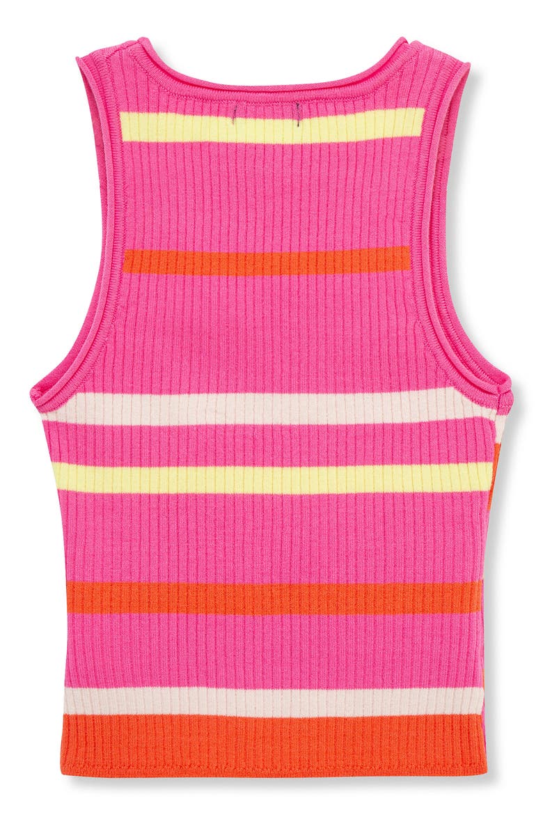 Kids' Stripe Rib Tank, Alternate, color, MULTI