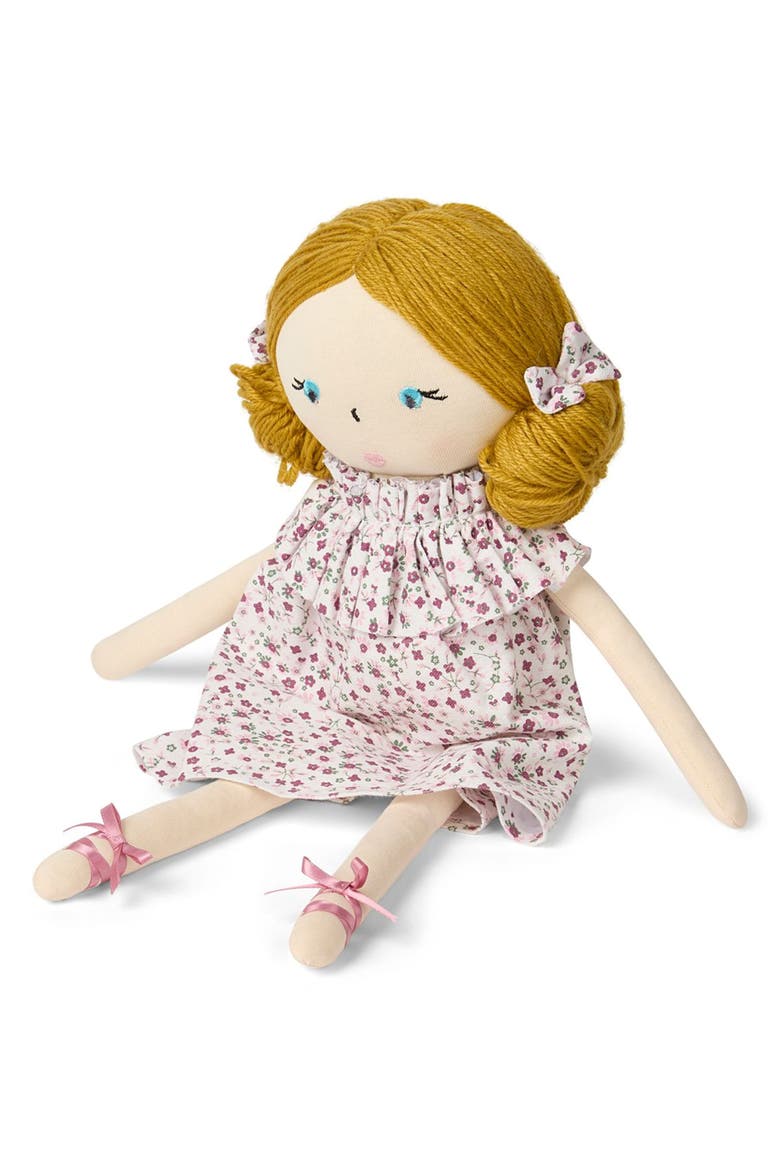 Baby "Luna" Cotton and Linen Rag Doll, Alternate, color, Winter White