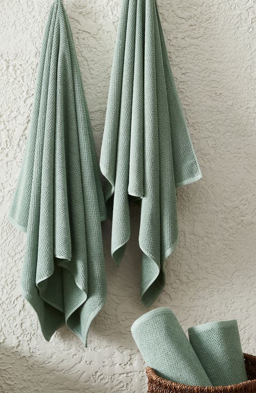 Woven & Weft Cotton 4-pack Textured Bath Towel Set
