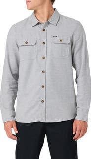O'Neill Regent Solid Cotton Flannel Button-Up Shirt