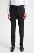 TOM FORD Flat Front Wool Herringbone Trousers