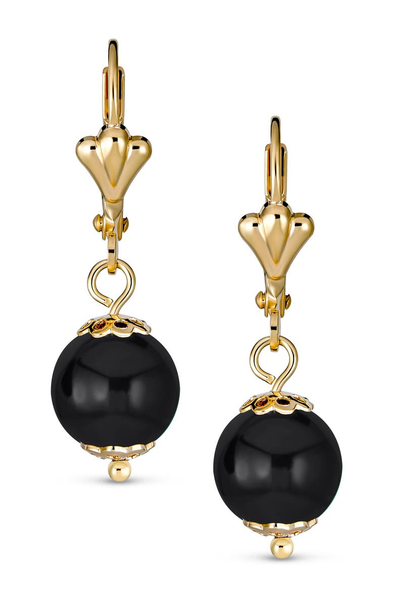 BLING JEWELRY Set of 2 Assorted Classic Round Stone Drop Earrings, Alternate, color, 