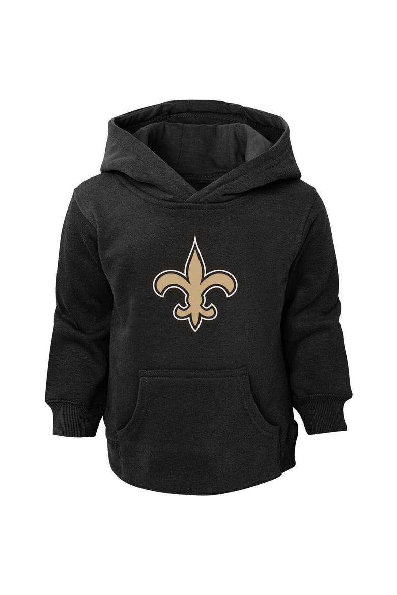 Toddler Black New Orleans Saints Logo Pullover Hoodie, Main, color, Black