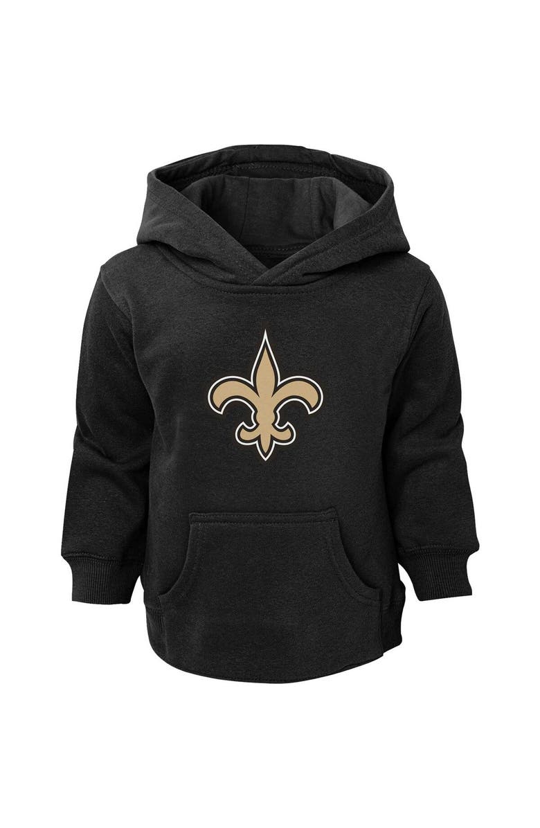 Outerstuff Toddler Black New Orleans Saints Logo Pullover Hoodie, Main, color, Black