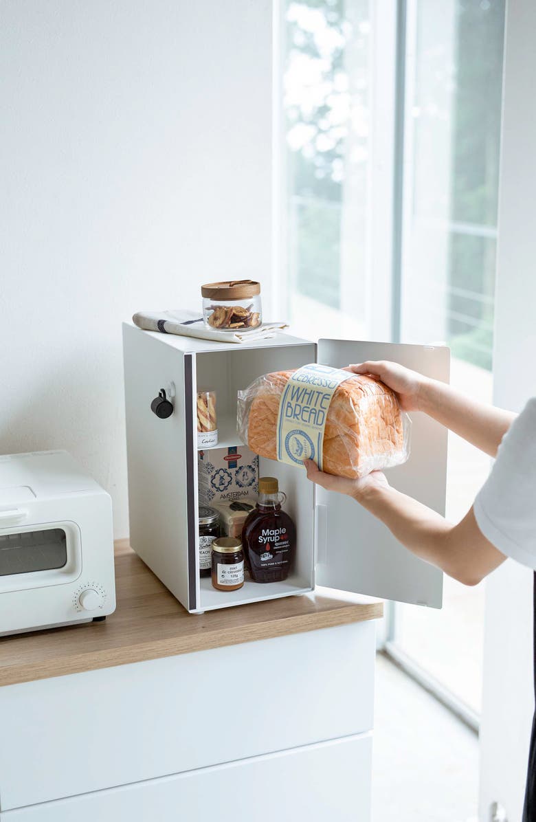 Yamazaki Vertical Bread Box, Alternate, color, White