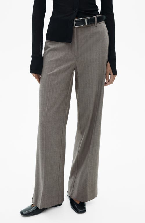 Shop Mango Carlosw Straight Leg Pants In Brown