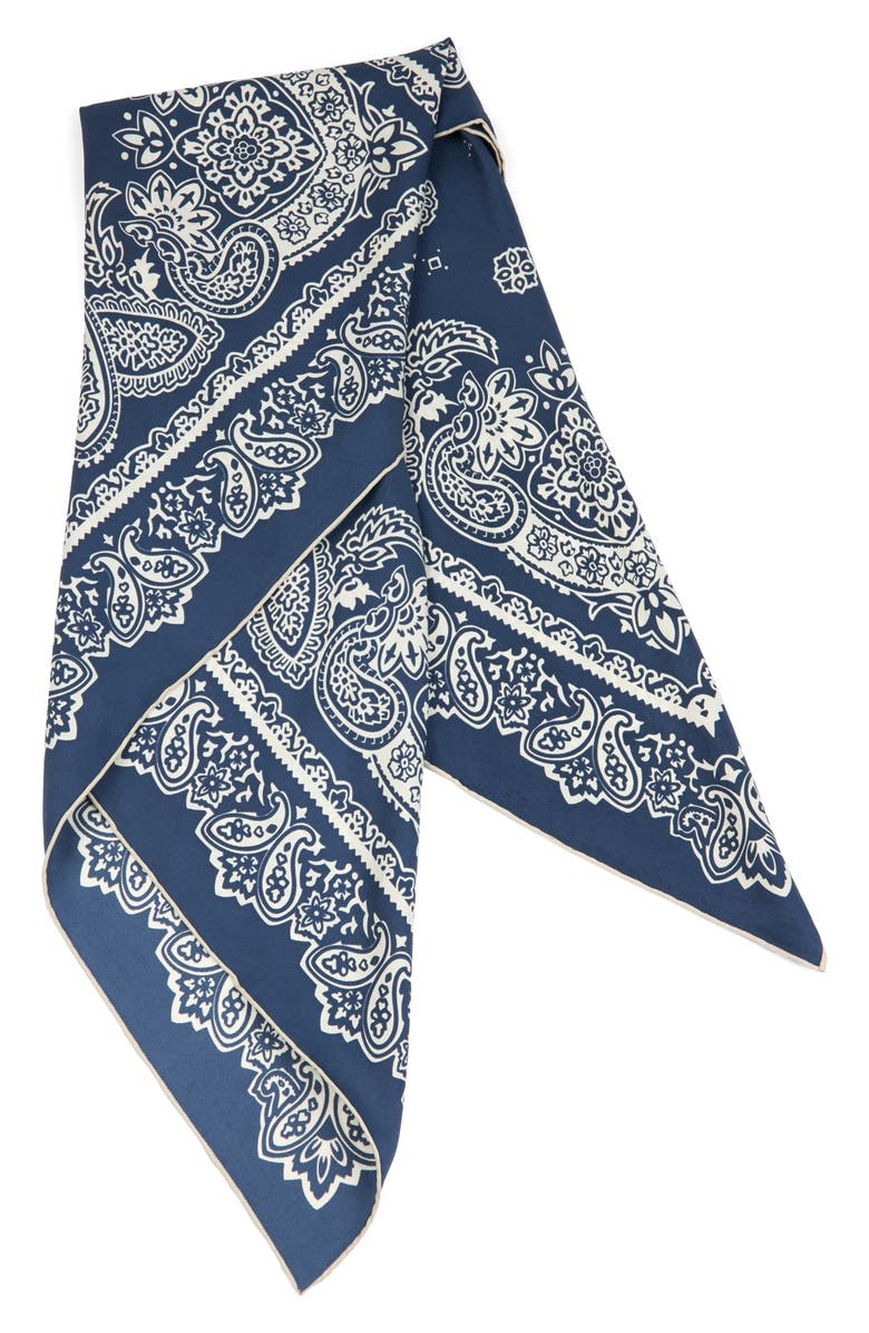 Viens Avec Moi Paisley Large Silk Square Scarf, Alternate, color, 