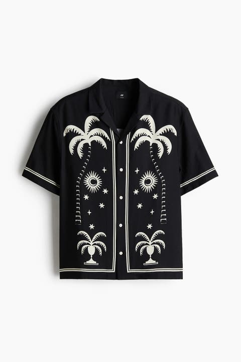 Relaxed Fit Printed Resort Shirt