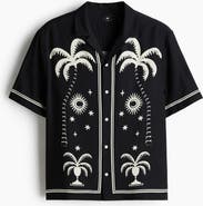 H&M Relaxed Fit Printed Resort Shirt