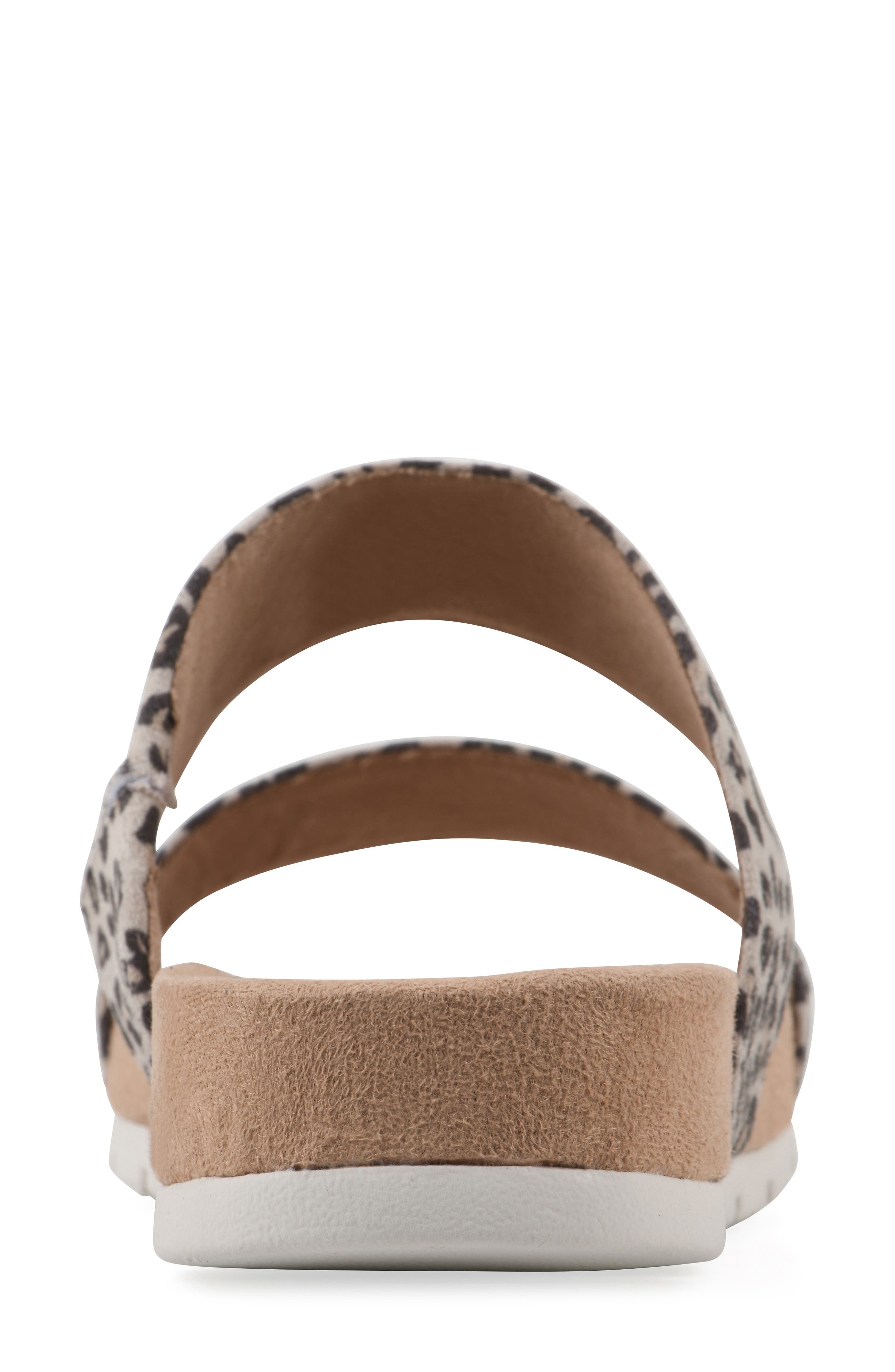 Tahlie Slide Sandal, Alternate, color, NATURAL LEOPARD SUEDETTE