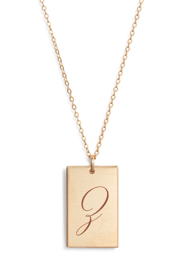 Stella Initial Pendant Necklace, Main, color, GOLD / Z