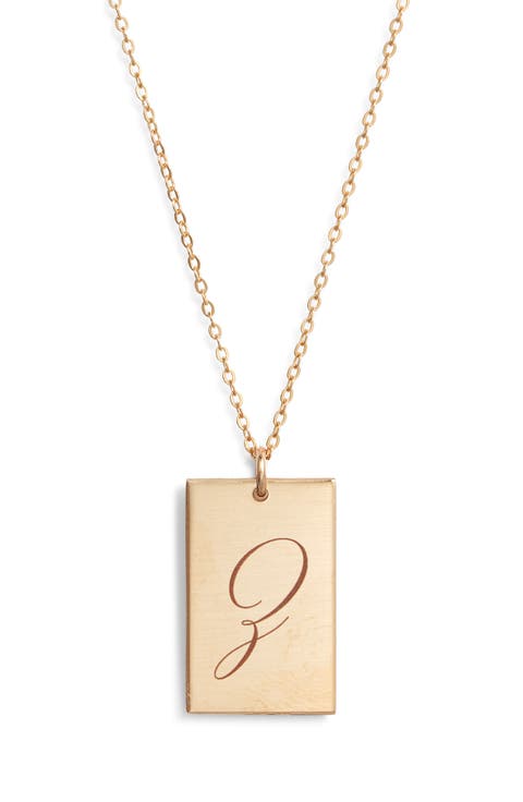 Stella Initial Pendant Necklace