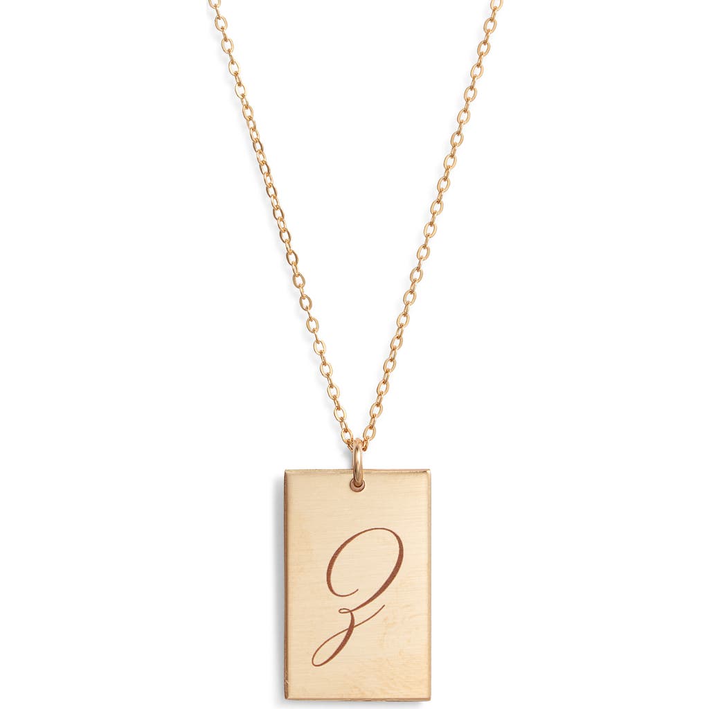 Set & Stones Stella Initial Pendant Necklace In Gold/z