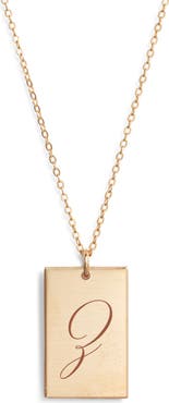 Set & Stones Stella Initial Pendant Necklace