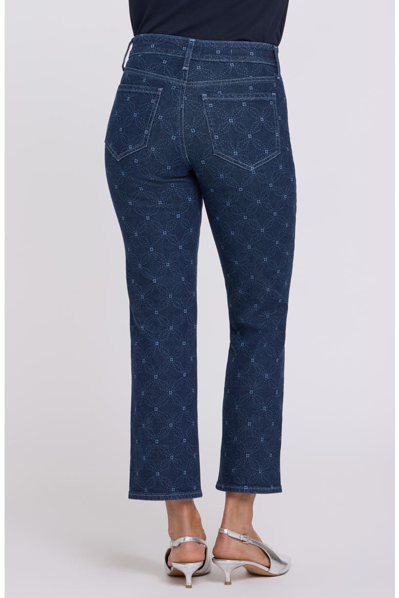 Marilyn Ankle Straight Leg Jeans, Alternate, color, GEO FLOWER PRINT