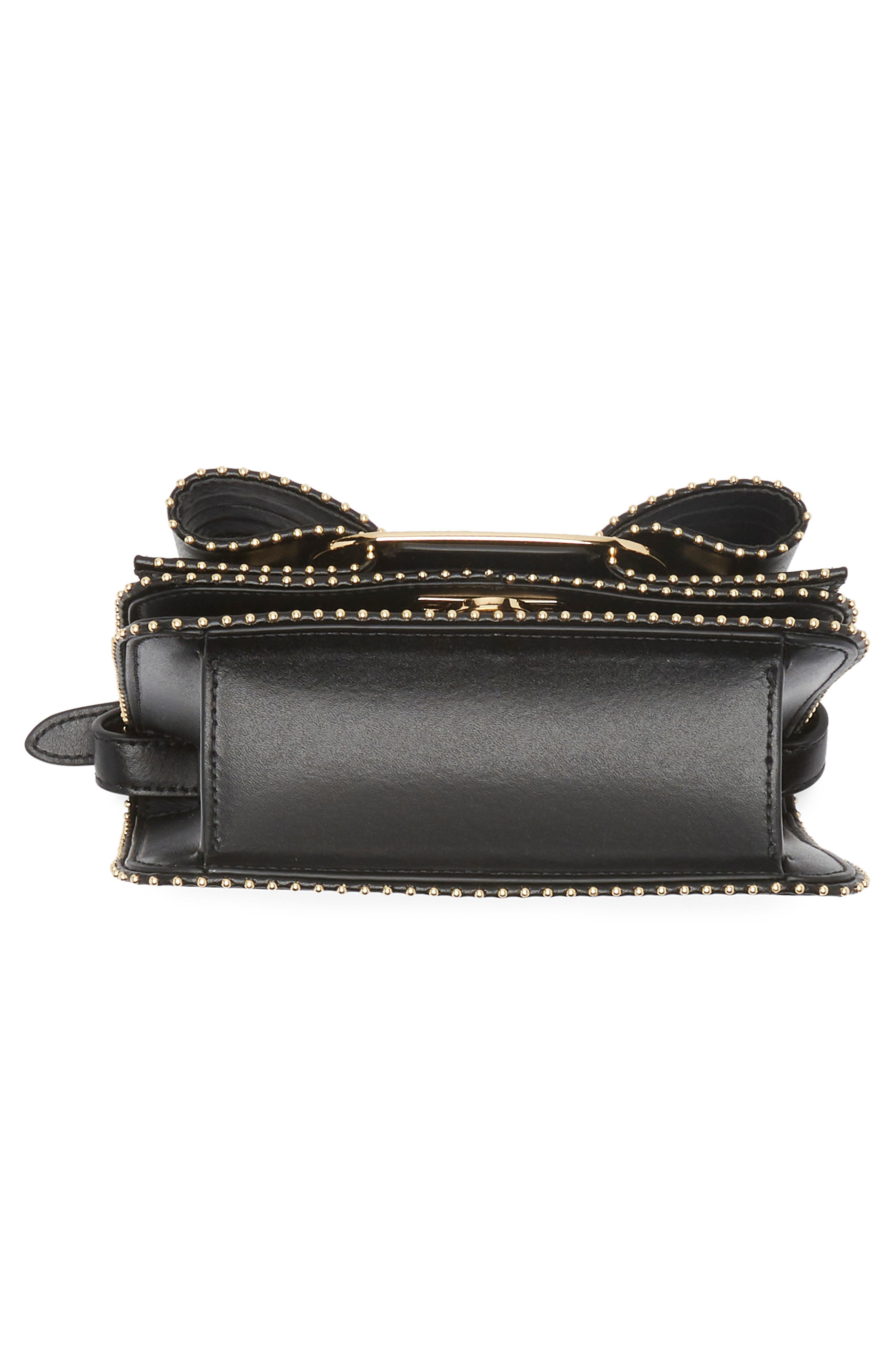 FERRAGAMO Vara Leather Crossbody Bag, Alternate, color, Black